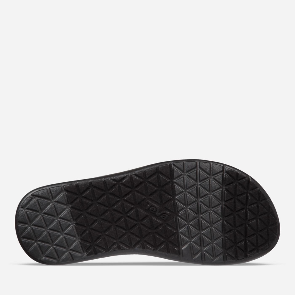 Black Grey Men's Teva Voya Flip Sandals | 153-BPXMOJ