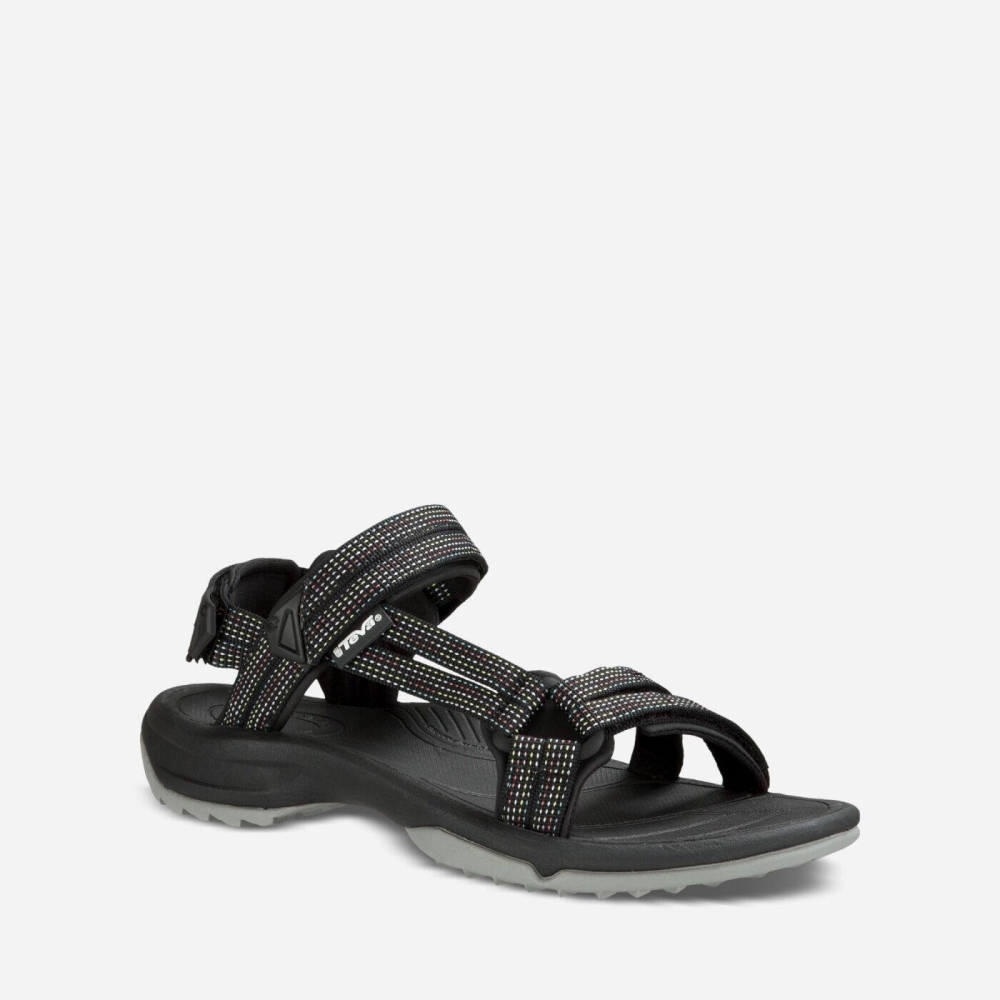Black Grey Women's Teva Terra Fi Lite Hiking Sandals | 689-DRWOXP