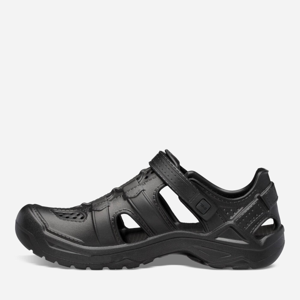Black Men's Teva Omnium Drift Slip On Shoes | 845-RQEKOD