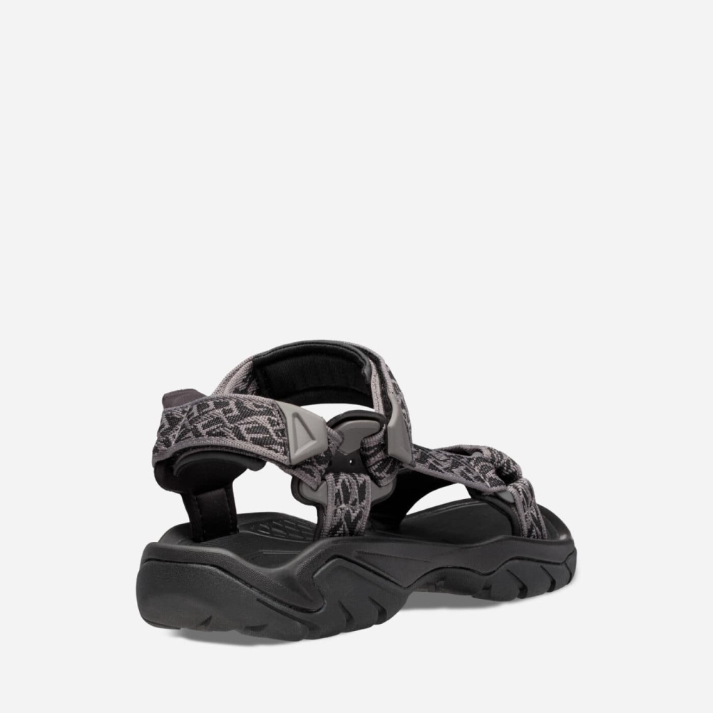 Black Men's Teva Terra Fi 5 Universal Sandals | 396-TADUGB