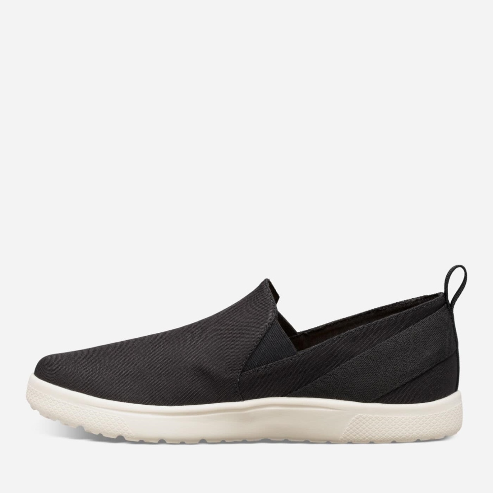 Black Men's Teva Voya Slip On Slip On Shoes | 031-QLXTYS
