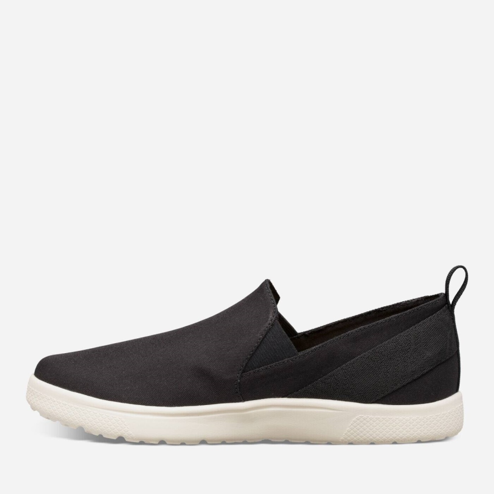 Black Men's Teva Voya Slip On Sneakers | 573-CUSRIJ