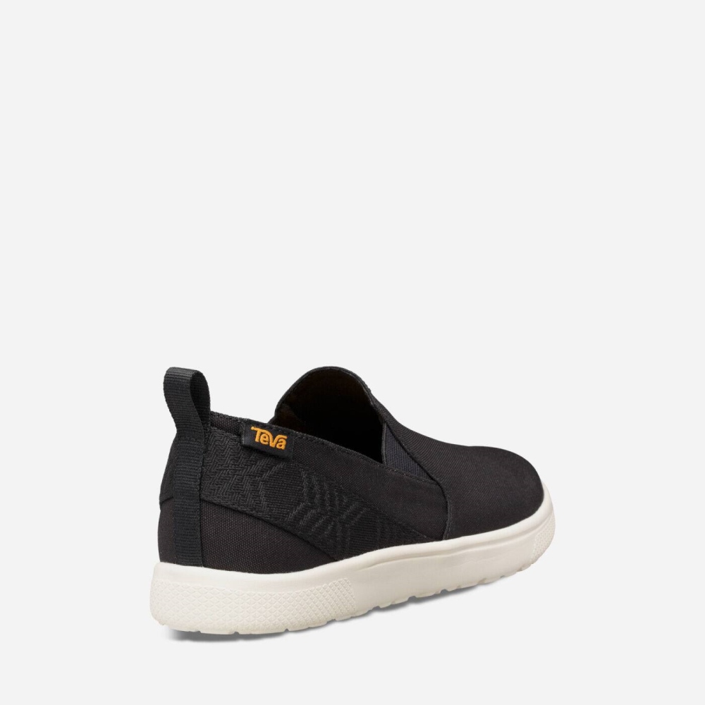 Black Men's Teva Voya Slip On Sneakers | 573-CUSRIJ