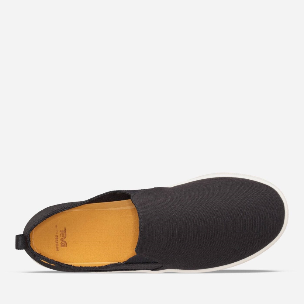 Black Men's Teva Voya Slip On Sneakers | 573-CUSRIJ