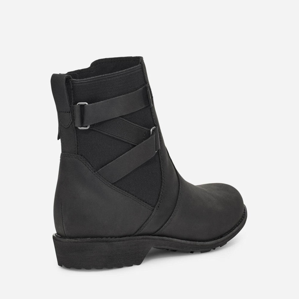 Black Women's Teva Ellery Ankle WP Boots | 932-JZGMST