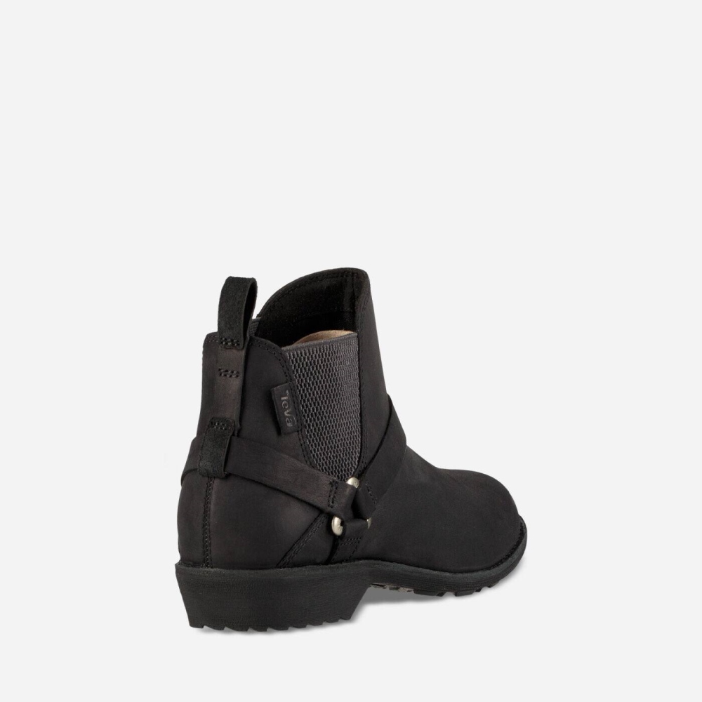 Black Women's Teva Ellery Chelsea FG WP Boots | 064-KEWQHU