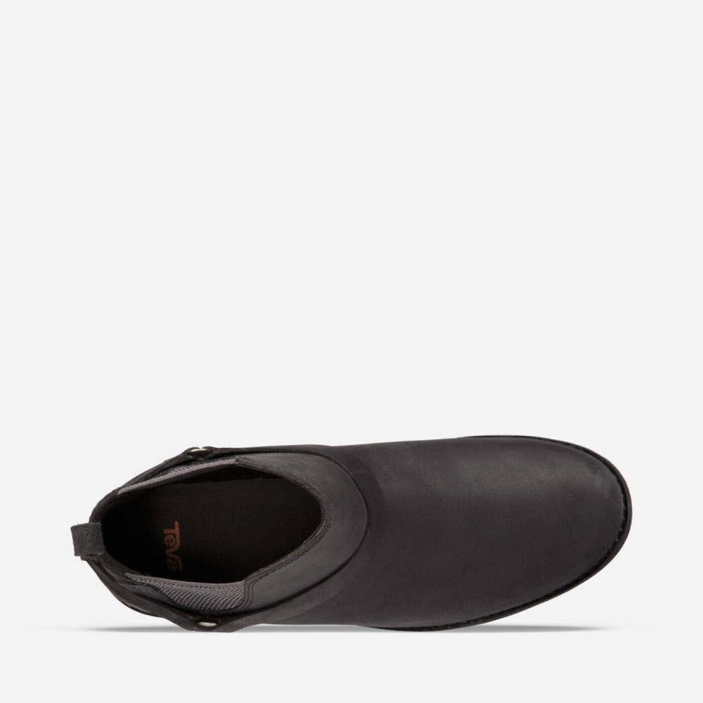Black Women's Teva Ellery Chelsea FG WP Boots | 064-KEWQHU