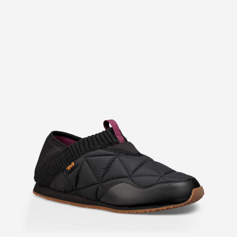 Black Women's Teva Ember Moc Slip On Shoes | 465-SMLFGQ