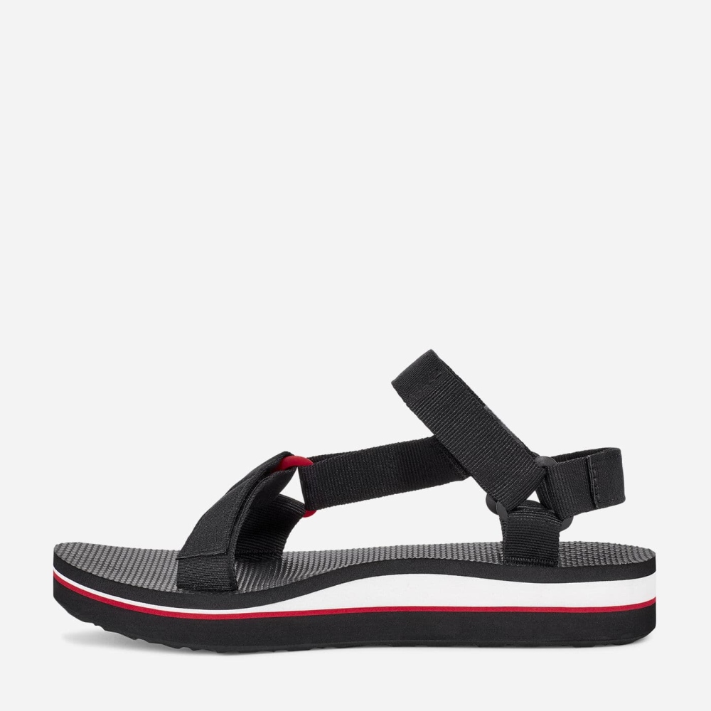Black Women's Teva Midform Universal Flatform Sandals | 032-DJLCXG