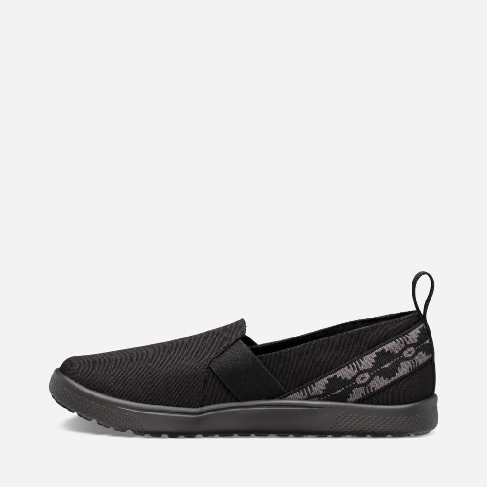 Black Women's Teva Voya Slip On Shoes | 584-EFDKHJ