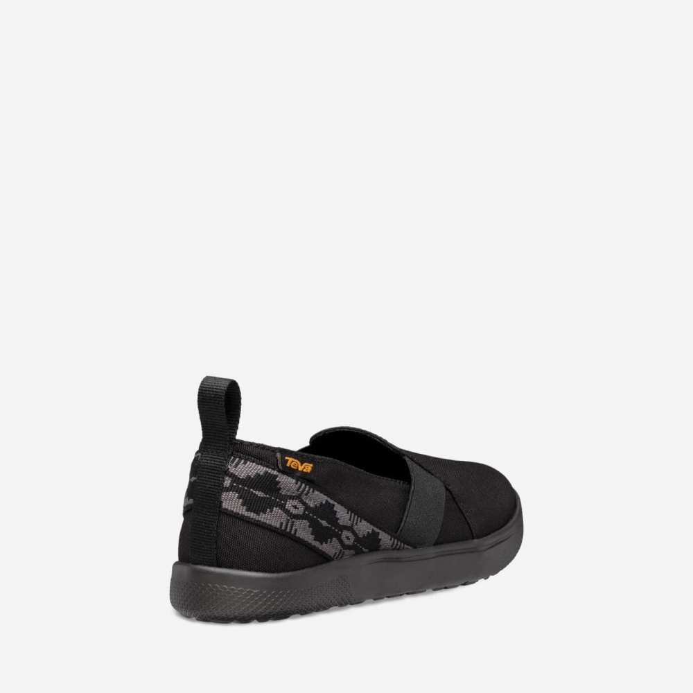 Black Women's Teva Voya Slip On Shoes | 584-EFDKHJ