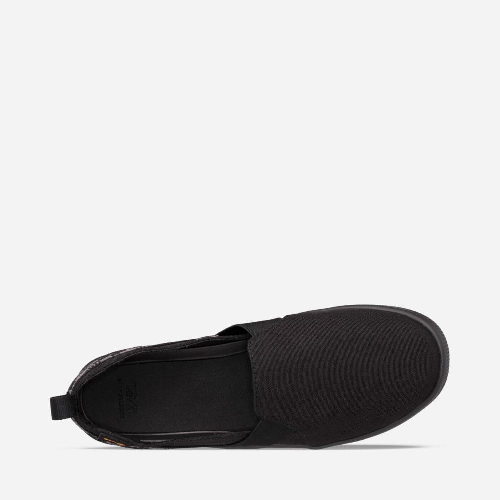 Black Women's Teva Voya Slip On Shoes | 584-EFDKHJ