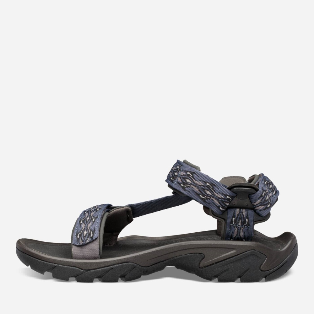 Blue Men's Teva Terra Fi 5 Universal Sandals | 125-FOMYQP