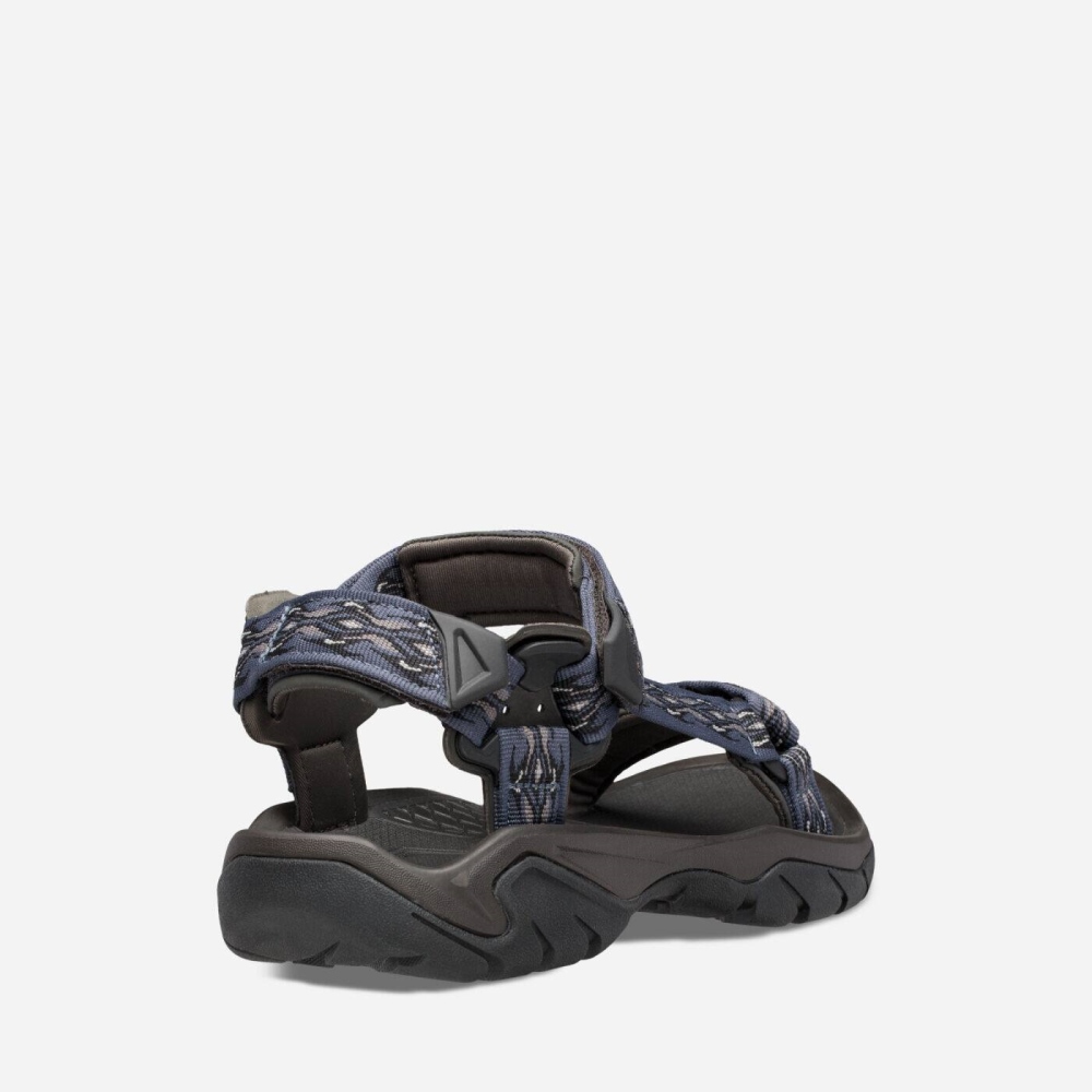 Blue Men's Teva Terra Fi 5 Universal Sandals | 125-FOMYQP
