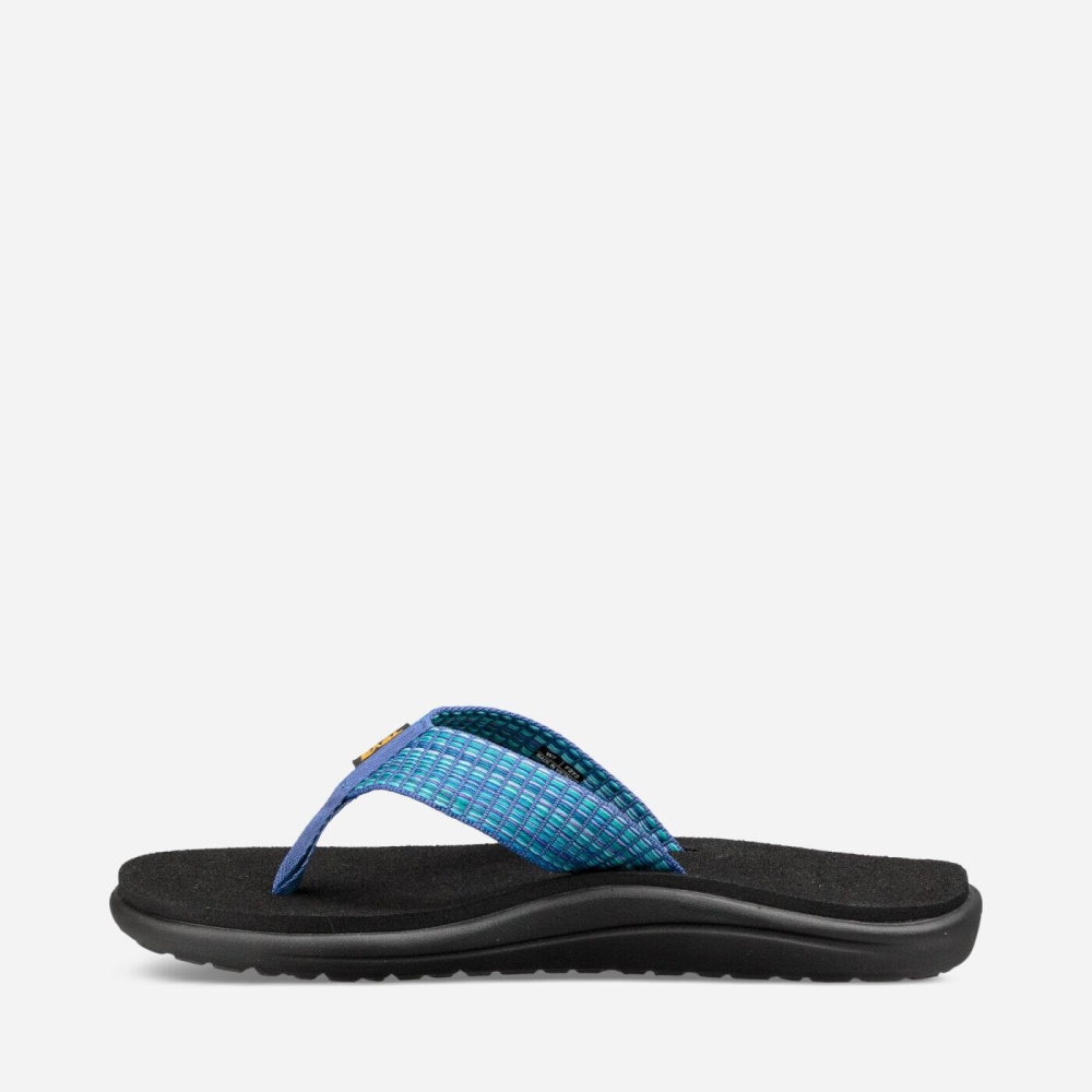 Blue Women's Teva Voya Flip Flops | 658-KIFBOT