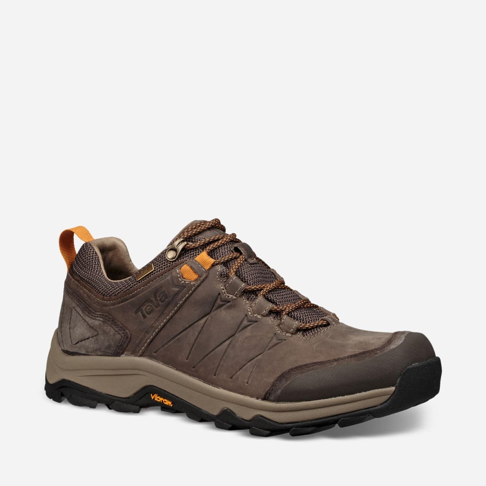 Brown Men's Teva Arrowood Riva WP Lace Up Shoes | 490-GZAYTP