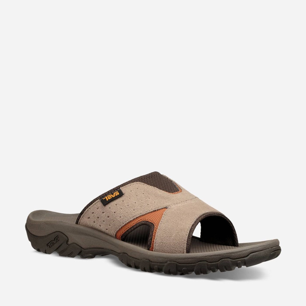 Brown Men's Teva Katavi 2 Slide Hiking Sandals | 596-XWVKDS