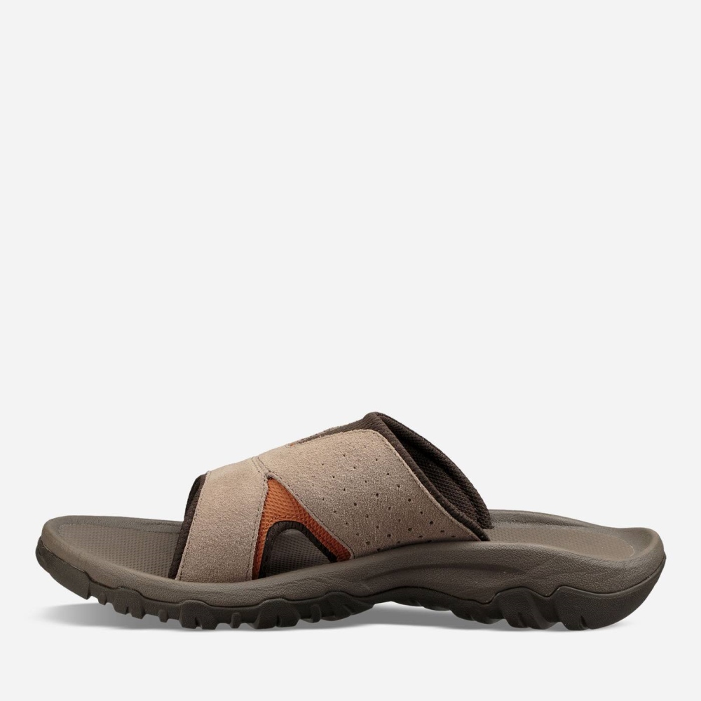 Brown Men's Teva Katavi 2 Slide Hiking Sandals | 596-XWVKDS