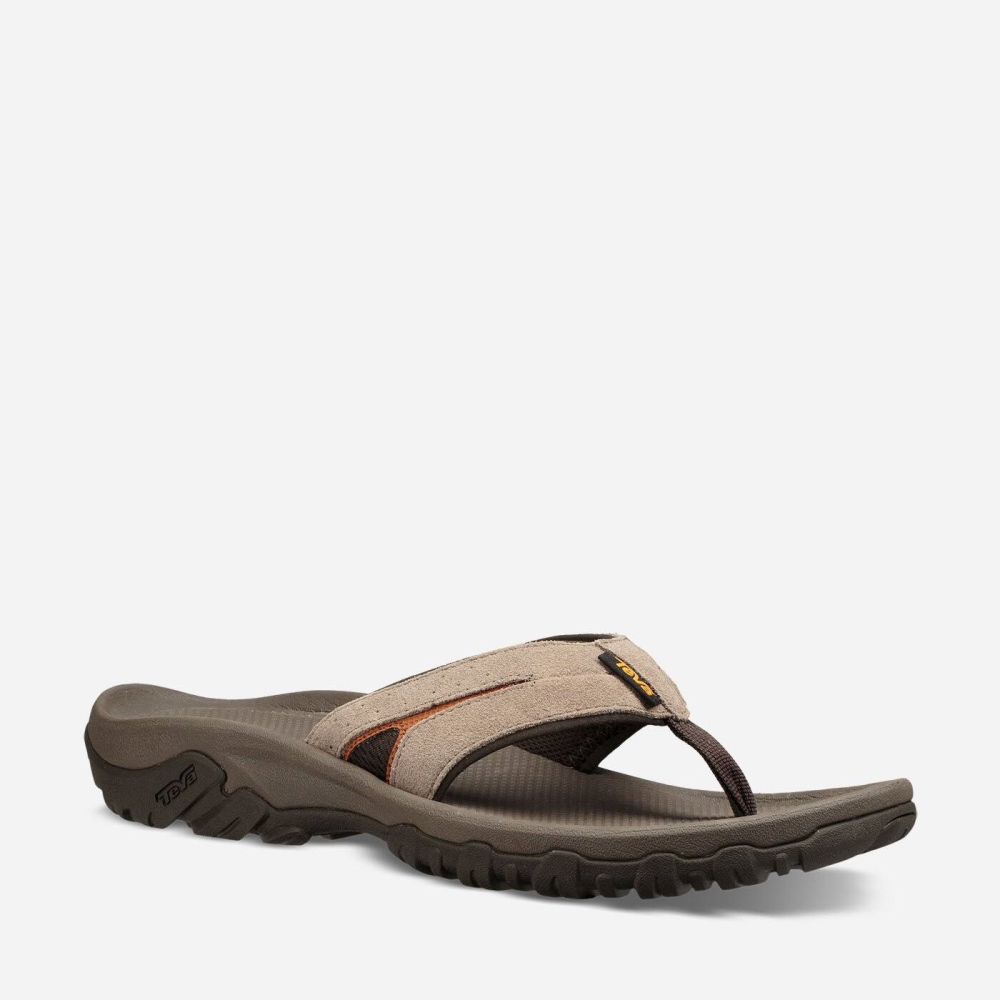 Brown Men's Teva Katavi 2 Thong Hiking Sandals | 231-WIKHYS