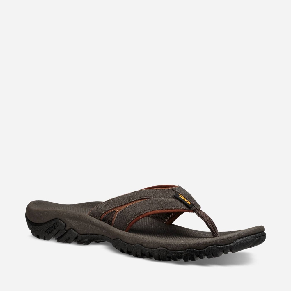 Brown Men's Teva Katavi 2 Thong Hiking Sandals | 943-PXQWTK