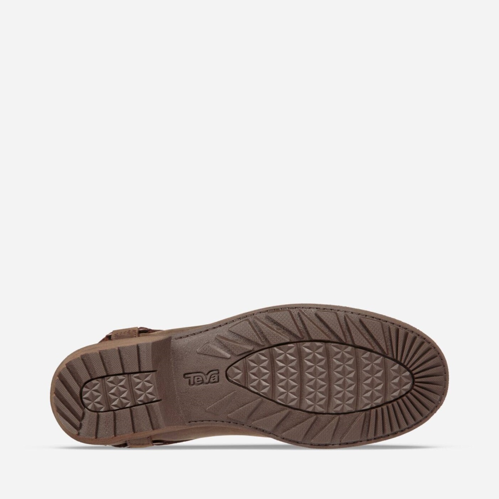 Brown Women's Teva Ellery Chelsea FG WP Boots | 120-BMRQJL