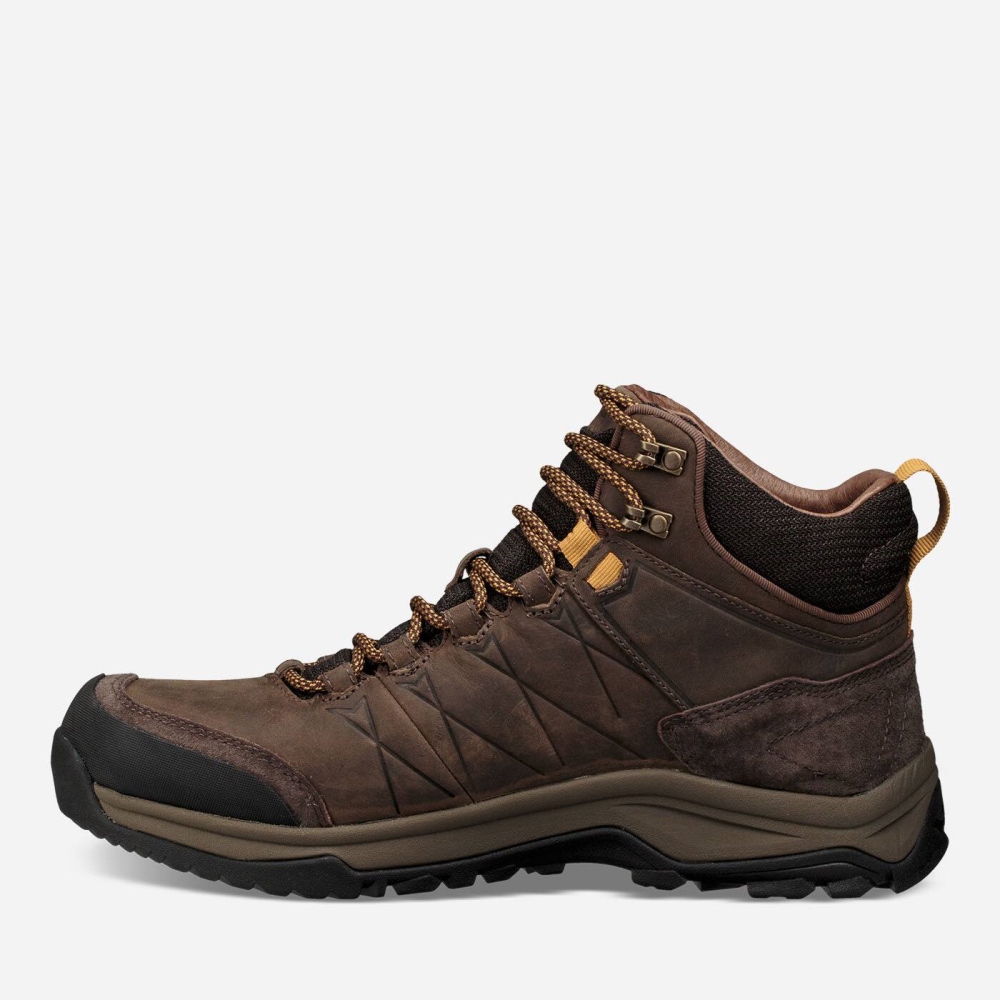 Coffee Men's Teva Arrowood Riva Mid WP Boots | 685-MUQFJW
