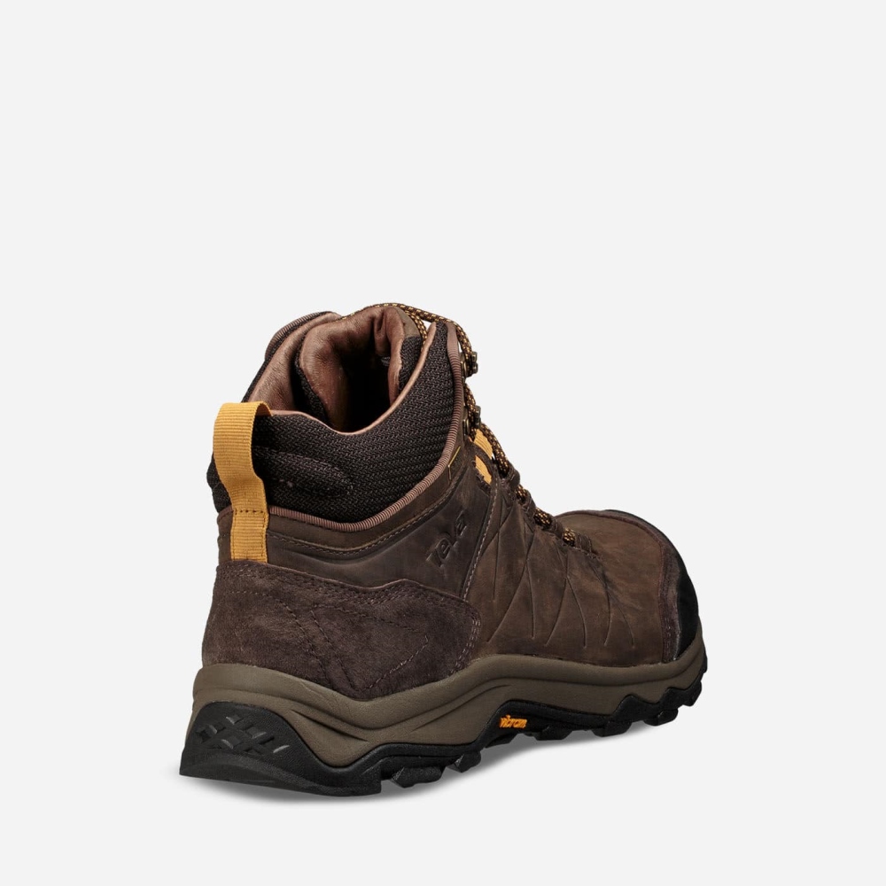 Coffee Men's Teva Arrowood Riva Mid WP Hiking Shoes | 895-JOBEWA