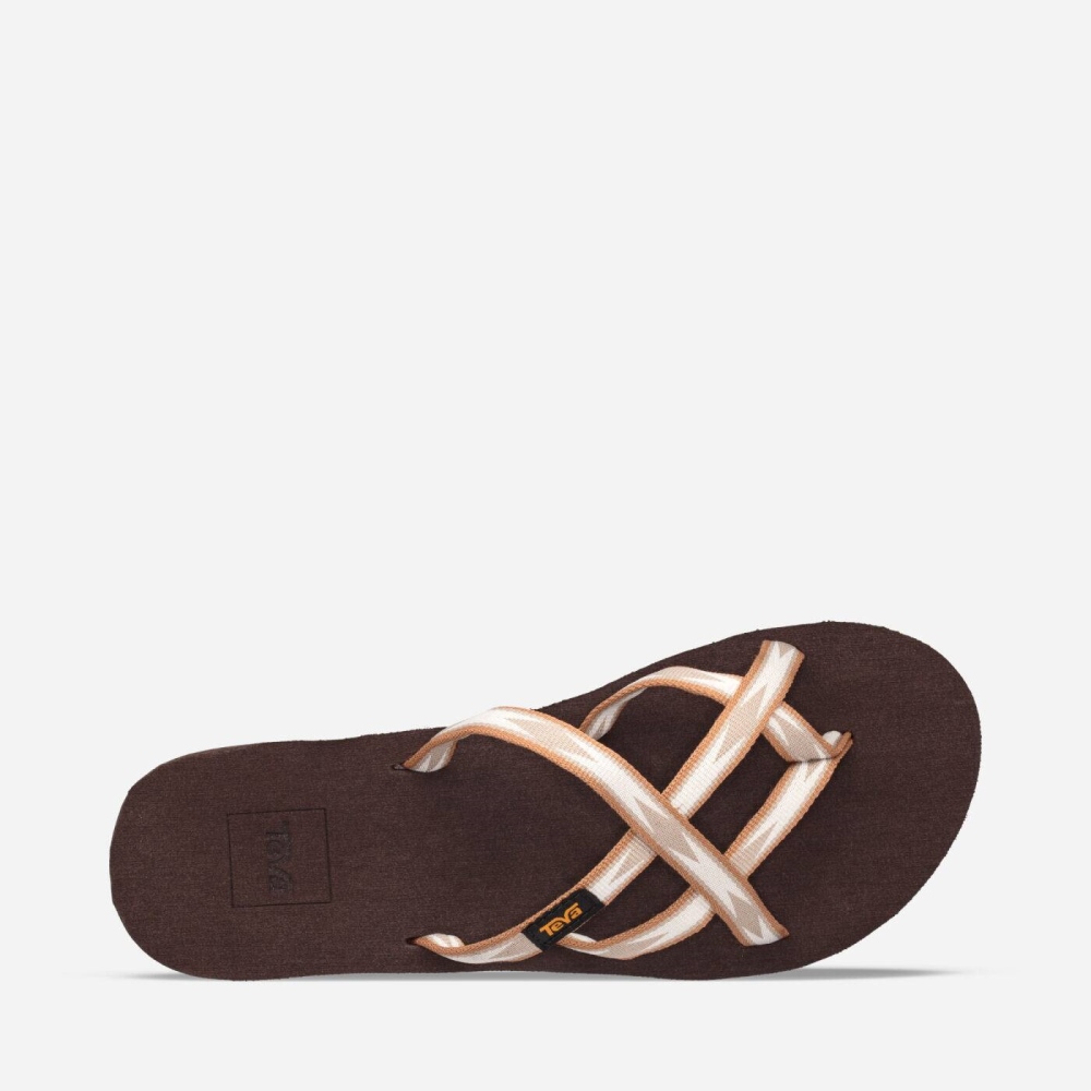 Coffee Women's Teva Mush Mandalyn Ola 2 Wedge Sandals | 376-TEDBWC
