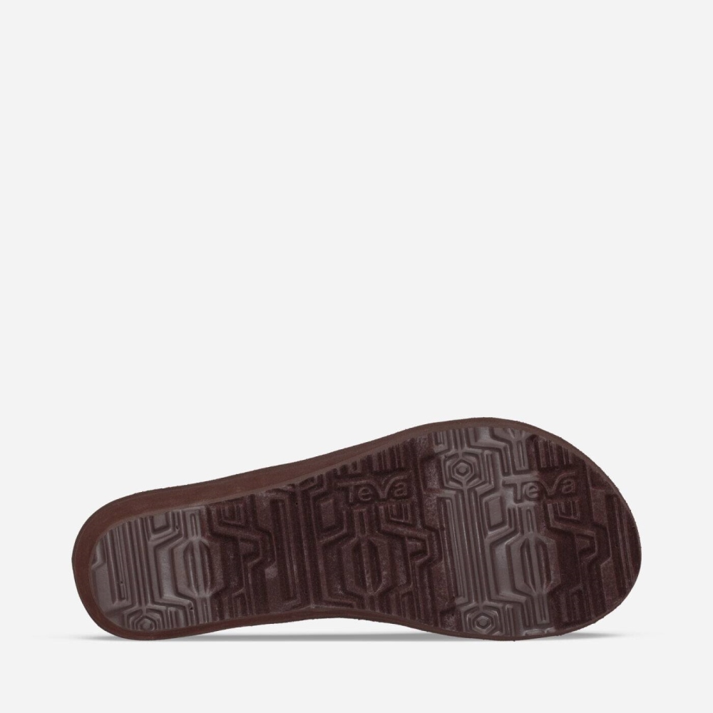Coffee Women's Teva Mush Mandalyn Ola 2 Wedge Sandals | 376-TEDBWC