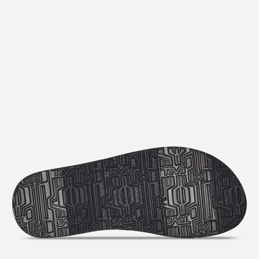 Dark Blue Men's Teva Original Mush Flip Flops | 853-IJHWAN