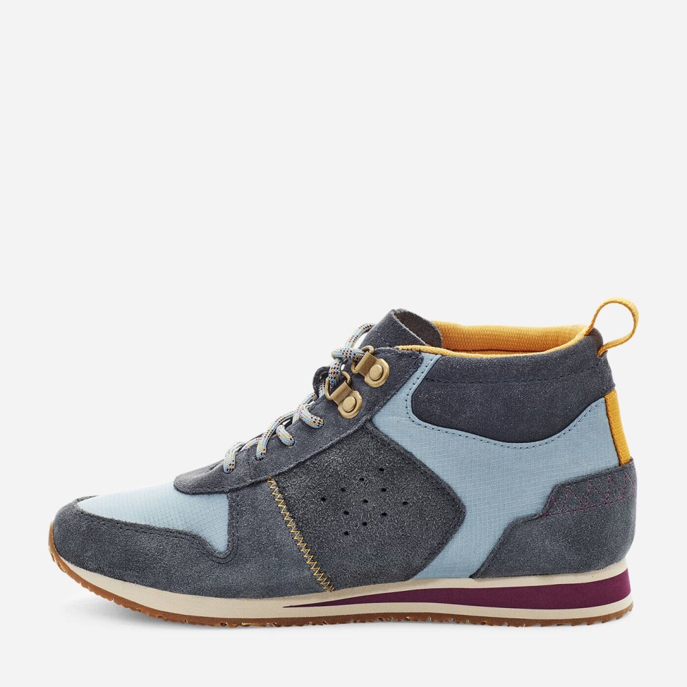 Dark Grey Blue Women's Teva Highside 84 Mid Sneakers | 958-HNUIBR