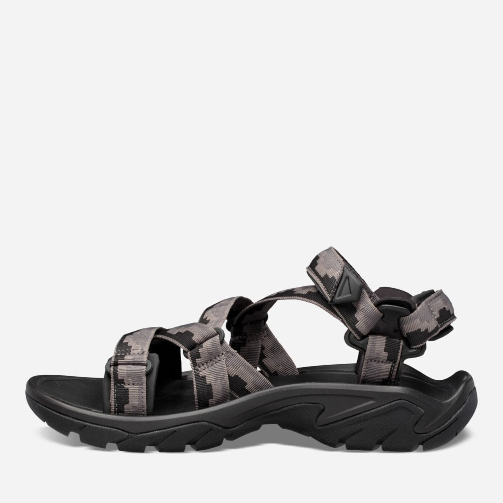 Dark Grey Men's Teva Terra Fi 5 Sport Sandals | 837-JCSDBG