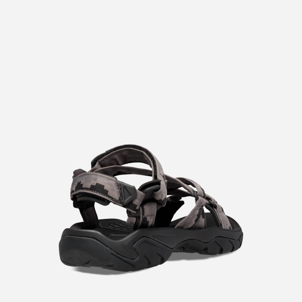 Dark Grey Men's Teva Terra Fi 5 Sport Sandals | 837-JCSDBG