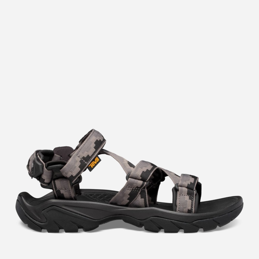 Dark Grey Men\'s Teva Terra Fi 5 Sport Sandals | 837-JCSDBG