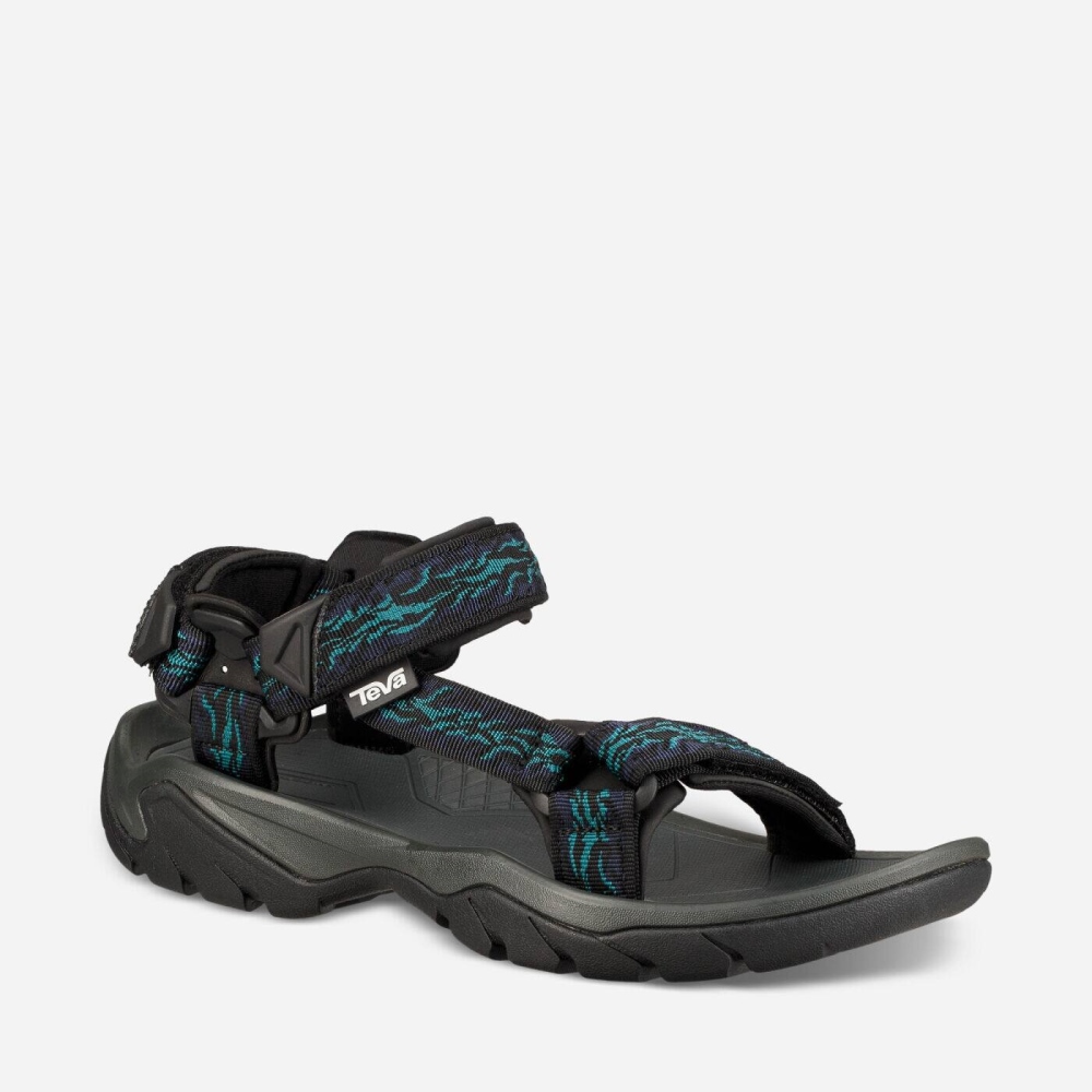 Dark Grey Men's Teva Terra Fi 5 Universal Sandals | 794-NQUPTM