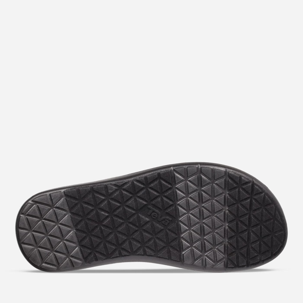 Dark Grey Men's Teva Voya Flip Flops | 023-AHGOPF