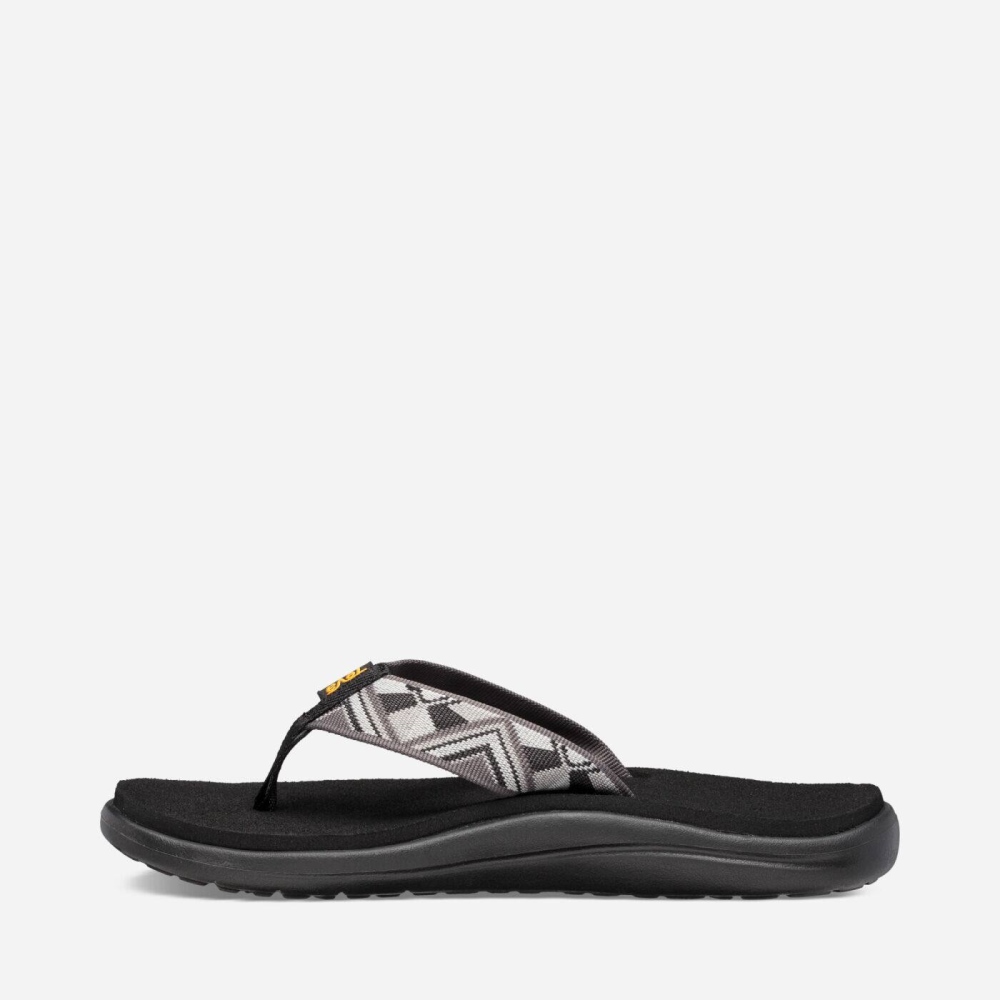 Dark Grey Women's Teva Voya Flip Flops | 697-ALRYCS