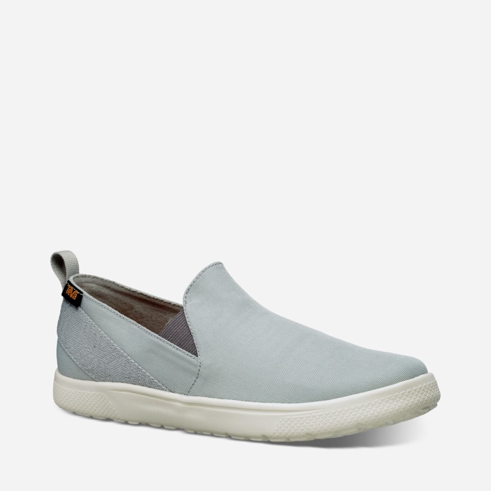 Grey Men's Teva Voya Slip On Slip On Shoes | 892-EVWKOL