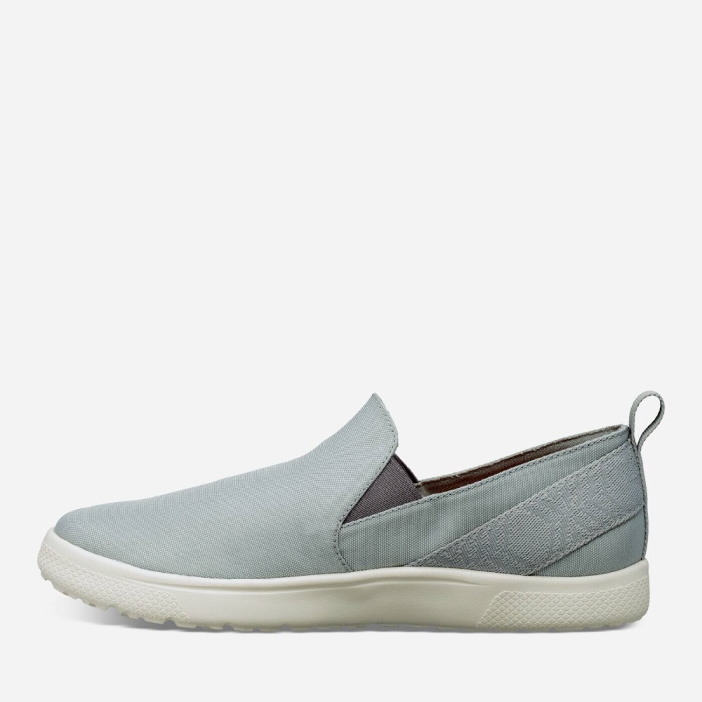 Grey Men's Teva Voya Slip On Sneakers | 834-OTMWFG