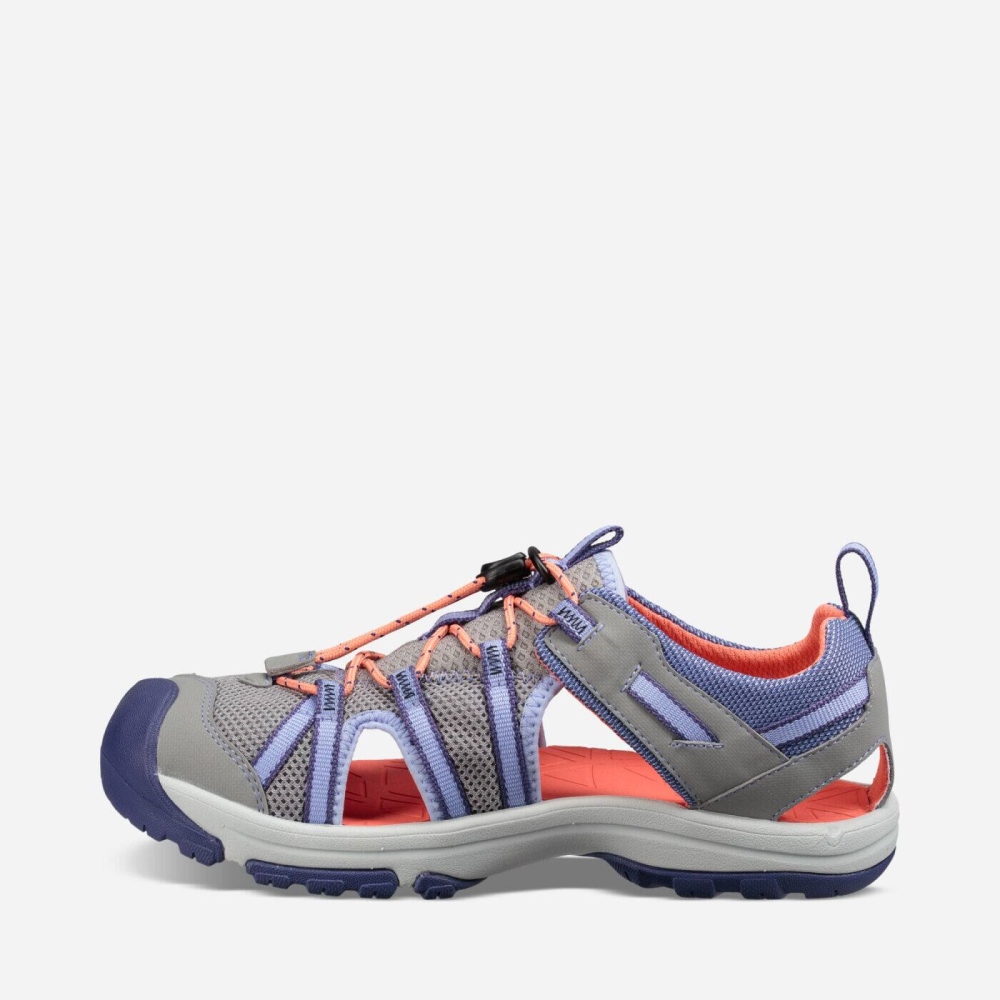 Grey Purple Kids' Teva Manatee Hiking Shoes | 462-HTNVSA