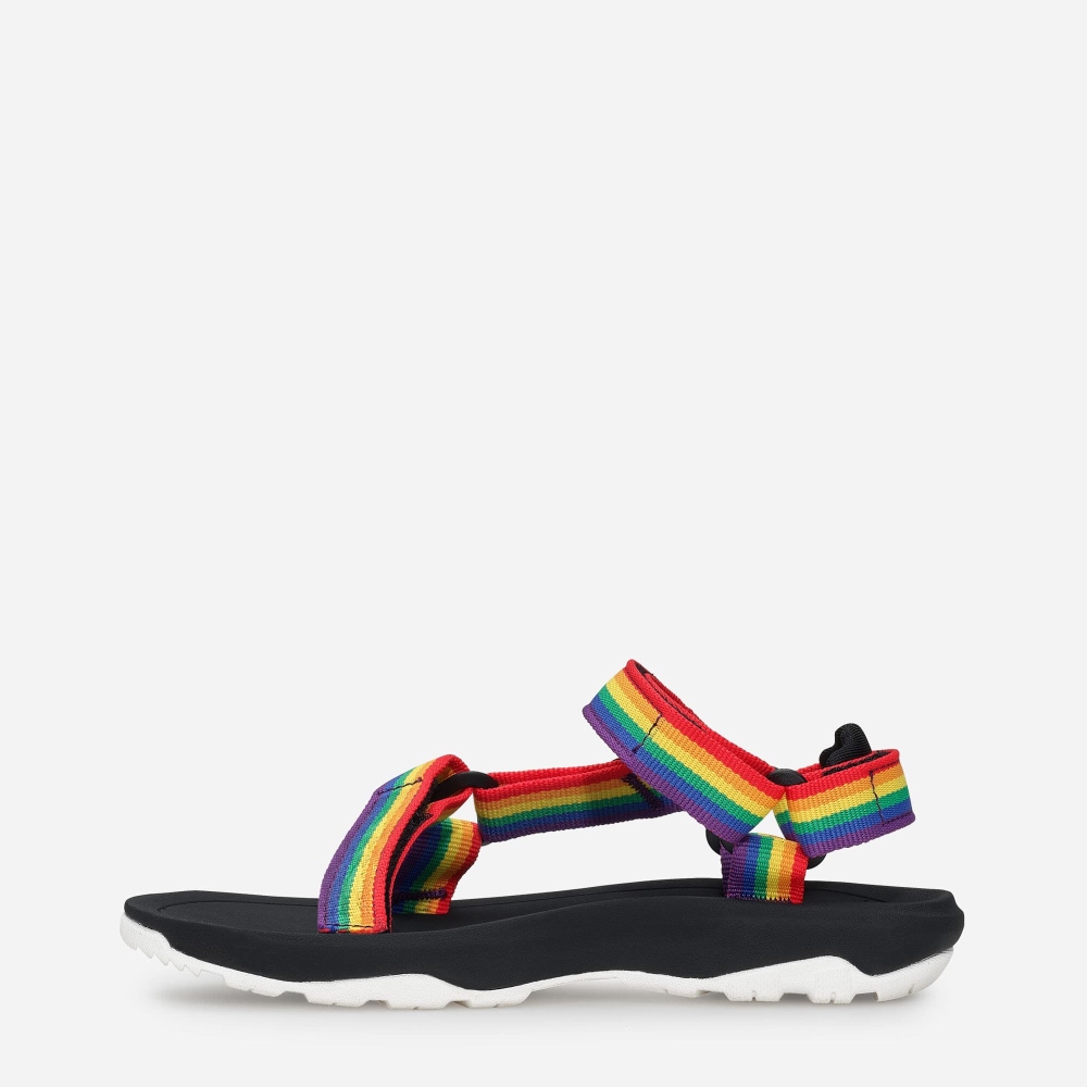 Multicolor Kids' Teva Hurricane XLT2 Rainbow Pride Hiking Sandals | 739-VFRDPQ