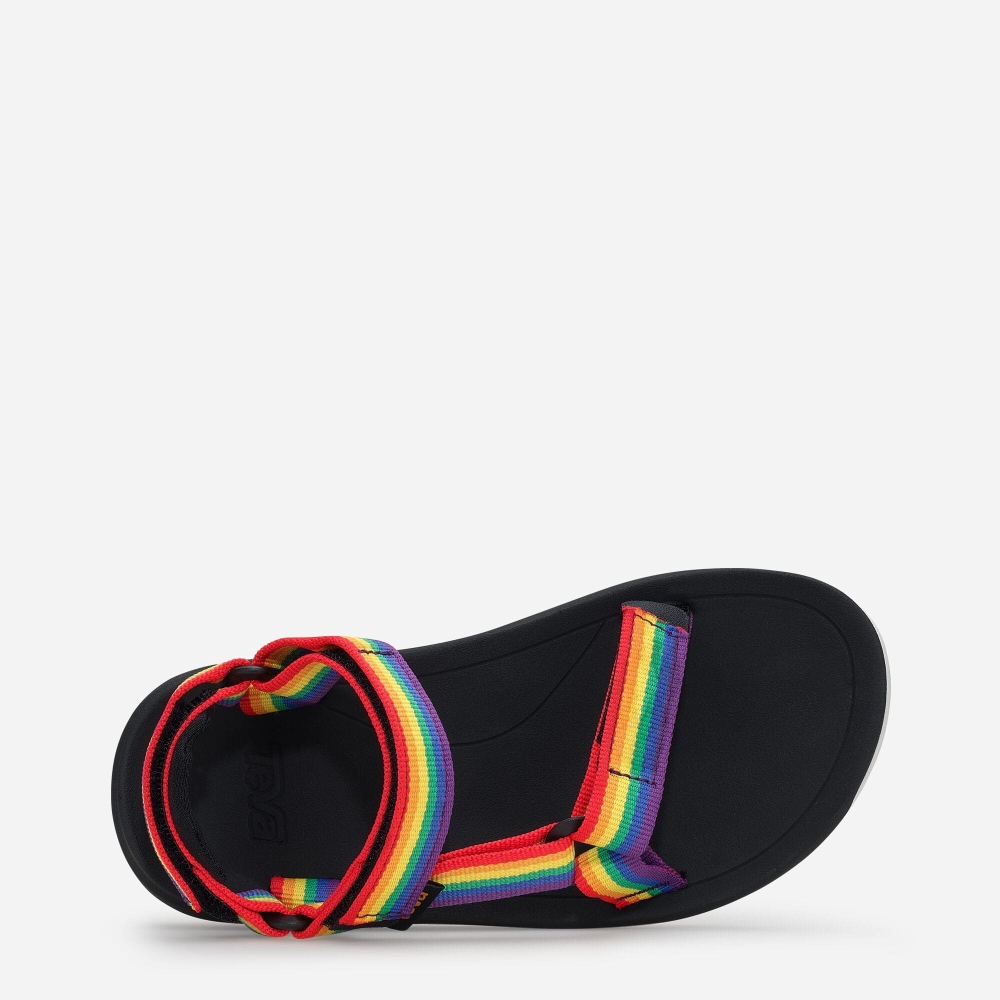 Multicolor Kids' Teva Hurricane XLT2 Rainbow Pride Hiking Sandals | 953-TWQDMH