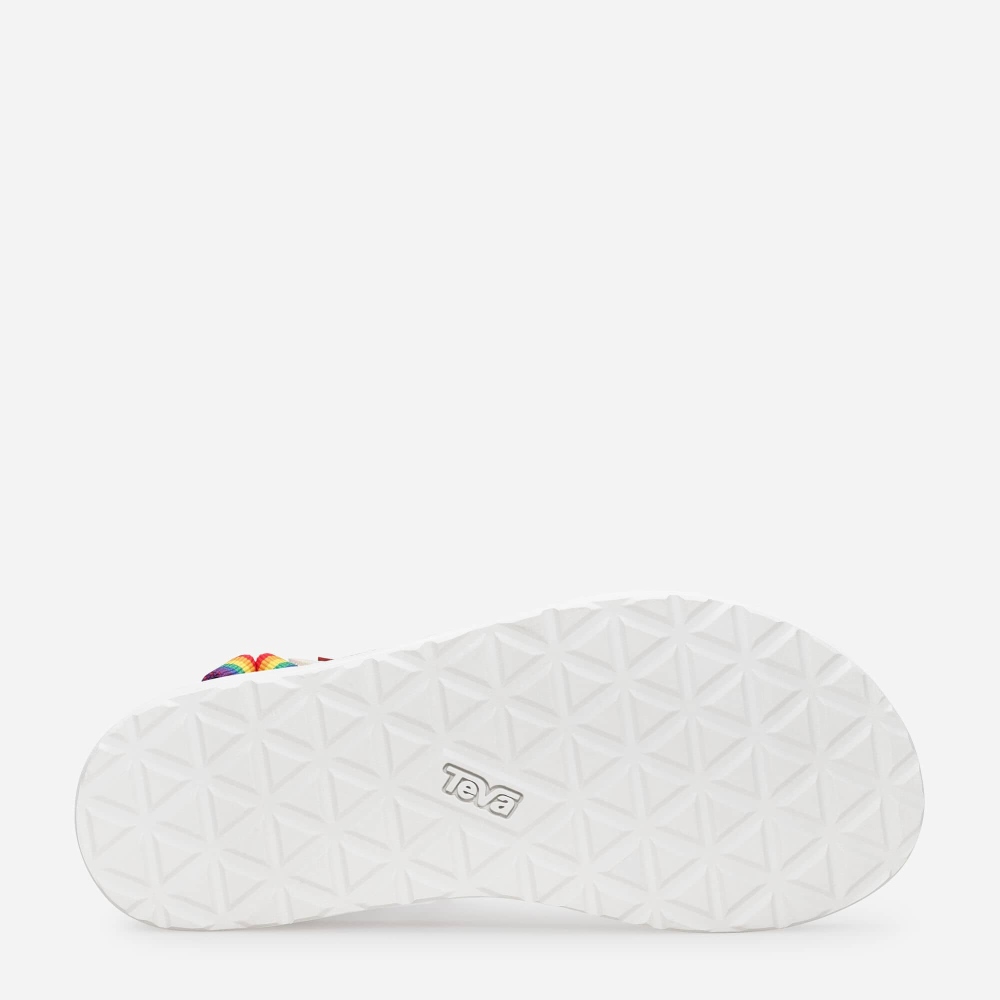 Multicolor Men's Teva Midform Universal Rainbow Pride Sandals | 364-GRXPLI