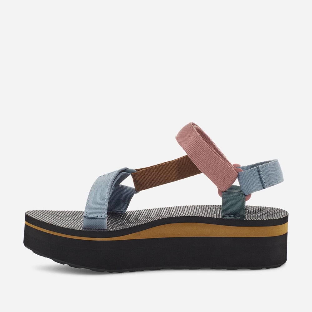 Multicolor Women's Teva Flatform Universal Flatform Sandals | 127-USBRCN
