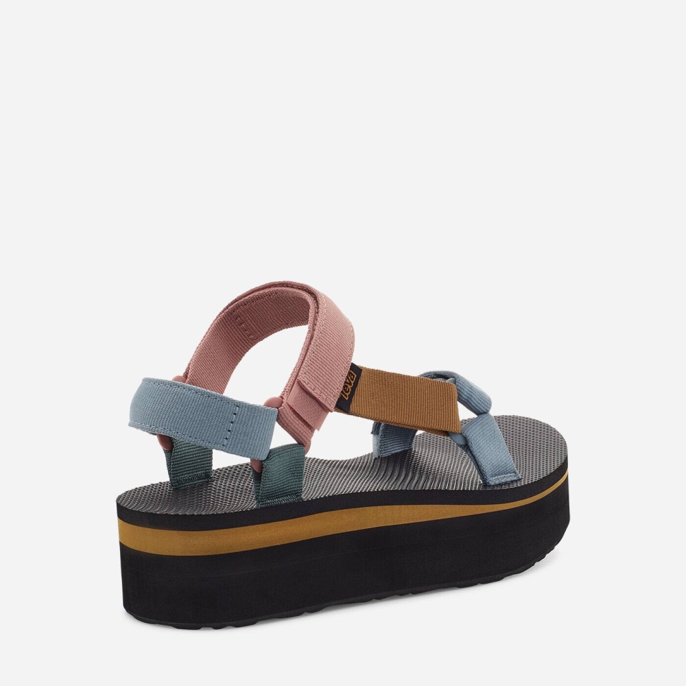 Multicolor Women's Teva Flatform Universal Flatform Sandals | 127-USBRCN