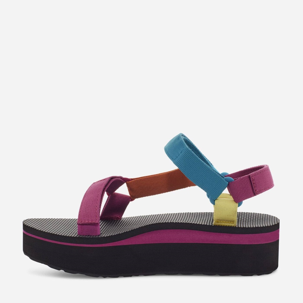 Multicolor Women's Teva Flatform Universal Flatform Sandals | 572-ELROZH