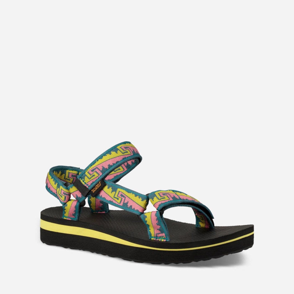 Multicolor Women's Teva Midform Universal Flatform Sandals | 319-SOCLTH