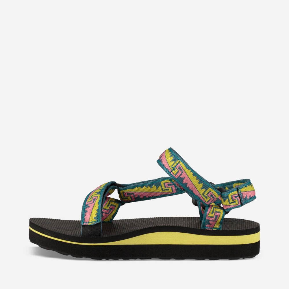 Multicolor Women's Teva Midform Universal Flatform Sandals | 319-SOCLTH