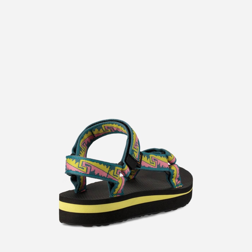 Multicolor Women's Teva Midform Universal Flatform Sandals | 319-SOCLTH