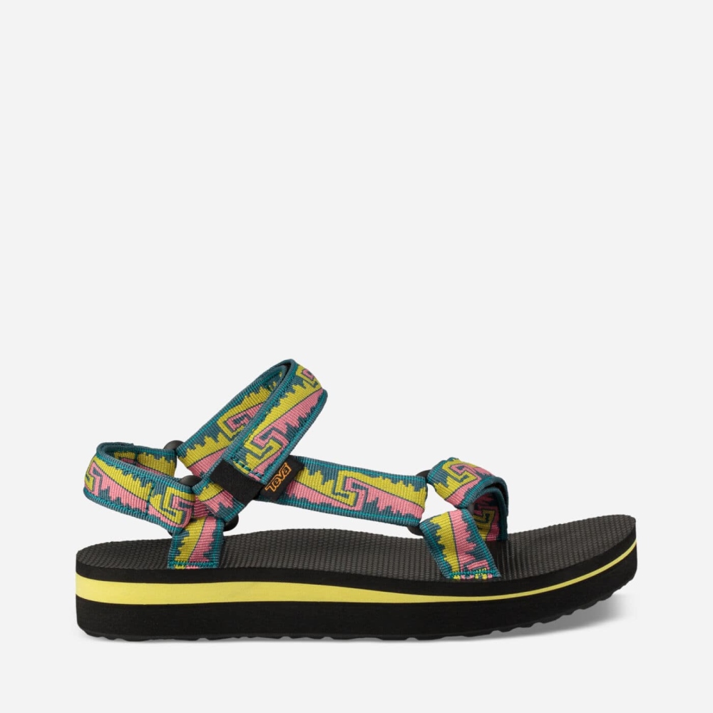 Multicolor Women\'s Teva Midform Universal Flatform Sandals | 319-SOCLTH